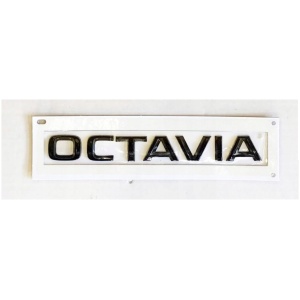 EMBLEM SVART SKODA OCTAVIA MERKE LOGO TIL BAK
