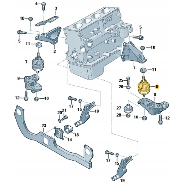 ORIGINAL MOTORFESTE AUDI 8E0199379BF 4D0199267