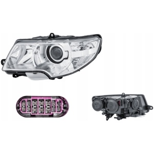 FRONTLYKT VENSTRE SKODA SUPERB 08-13 XENON