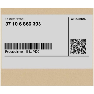 FREMRE STØTDEMPER VENSTRE VDM BMW ORIGINAL 37106866393
