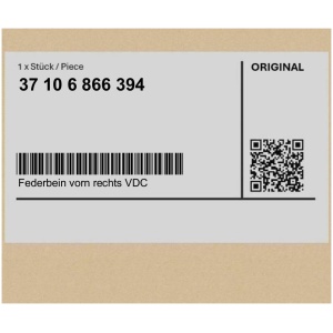 STØTDEMPER FORAN HØYRE VDC BMW ORIGINAL 37106866394