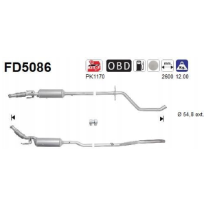 FAP DPF PARTIKKELFILTER CITROEN 1609511980