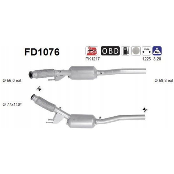 DPF VW T5 4MOTION EURO 5 7E0254800DX
