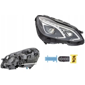HØYRE FRONTLYKT MERCEDES W212 HELLA A2128202439