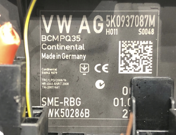 KOMFORTSYSTEM STYREENHET VW TOURAN 5K0937087M - Bilde 3
