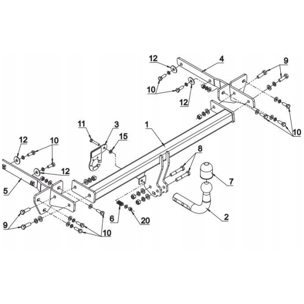 TILHENGERFESTE MERCEDES B 200 MED 13 PIN TILKOBLING - Bilde 4