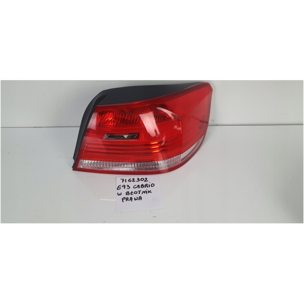 BMW E93 CABRIO BAKLYKT LED HØYRE BAK 63217162302