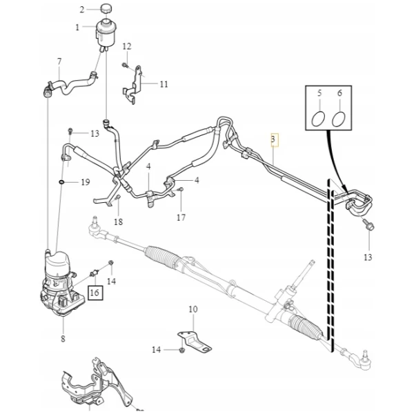 VOLVO XC60 XC70 OE SERVOSLANGE 32400231