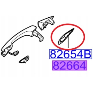 BAKDØRHÅNDTAKSPAD HYUNDAI IONIQ 82664G2000