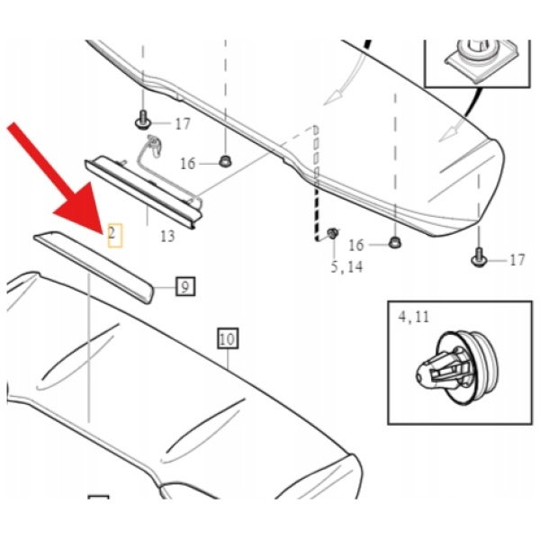 BREMSELYS VOLVO V40 OE 31385469