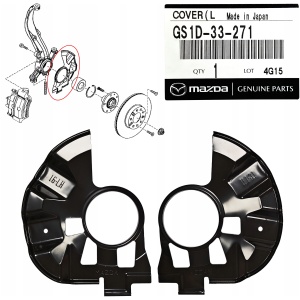 BREMSESKJOLD FORAN VENSTRE MAZDA 6 GS1D33271
