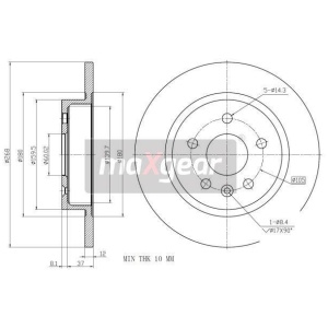 BREMSESKIVE BAK OPEL ASTRA SPORT 13502134