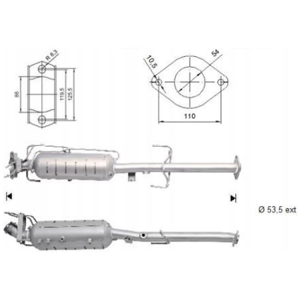 DPF MAZDA 6 R2YE2055X