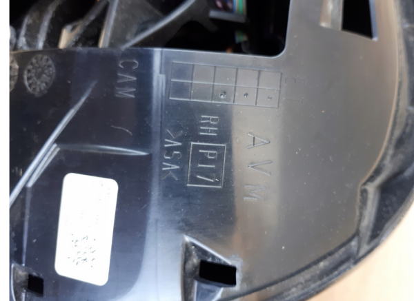 MITSUBISHI OUTLANDER SIDESPEIL HØYRE 15-PINS 7632C522 - Bilde 7