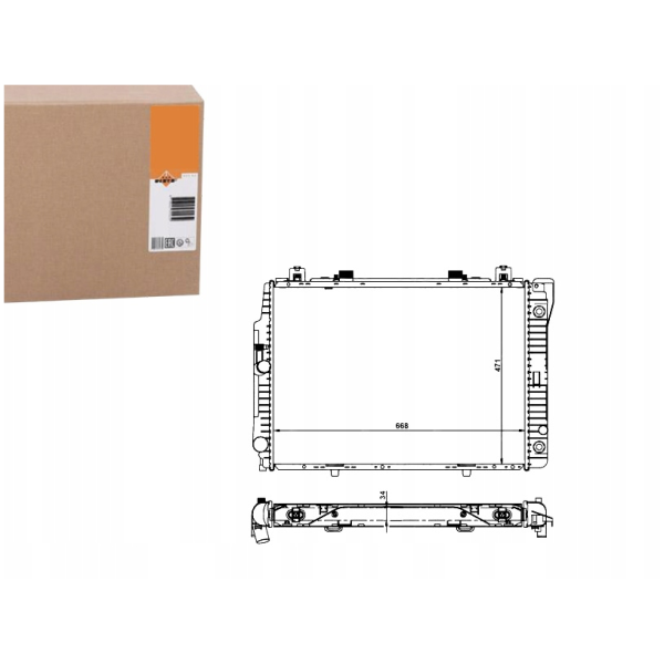 RADIATOR MERCEDES W140 A1405000403