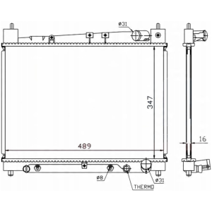 RADIOATOR TOYOTA YARIS VERSO 1640021070