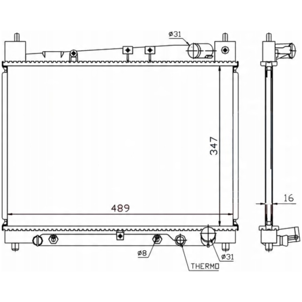 RADIOATOR TOYOTA YARIS VERSO 1640021070
