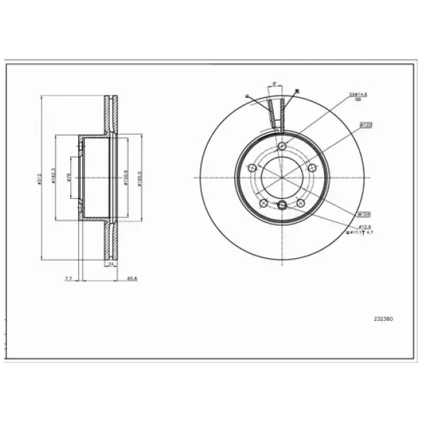 BREMSESKIVE FORAN BMW E92 34118848417