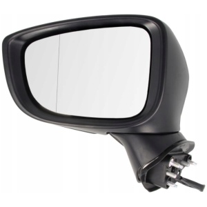 Sidespeil MAZDA 3 13-17 venstre med LED-blinklys, klar for lakkering, elektrisk innfellbart
