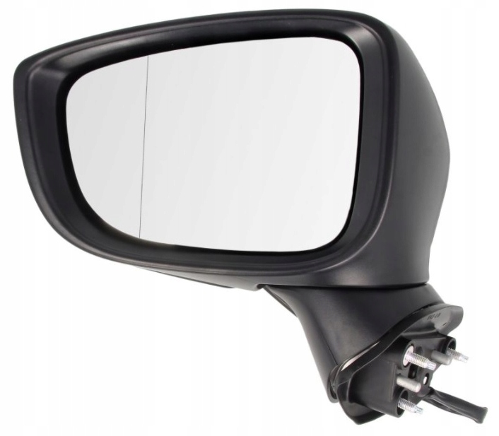 Sidespeil MAZDA 3 13-17 venstre med LED-blinklys, klar for lakkering, elektrisk innfellbart