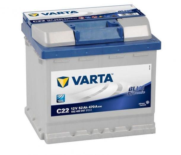 VARTA bilbatteri 52Ah 12V 470A - Bilde 2