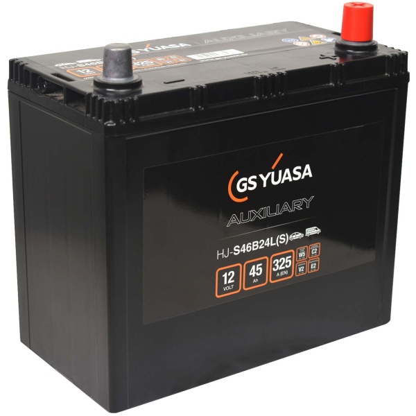 Yuasa HJ-S46B24L 12V 45Ah bilbatteri - Bilde 2