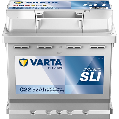 VARTA bilbatteri 52Ah 12V 470A