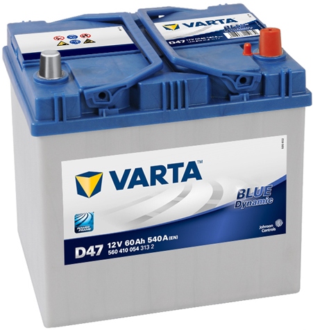 VARTA BLUE bilbatteri 60AH 540A D47