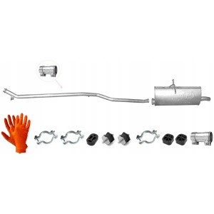 CITROEN BERLINGO eksosrør + bakre lyddemper 1730A5