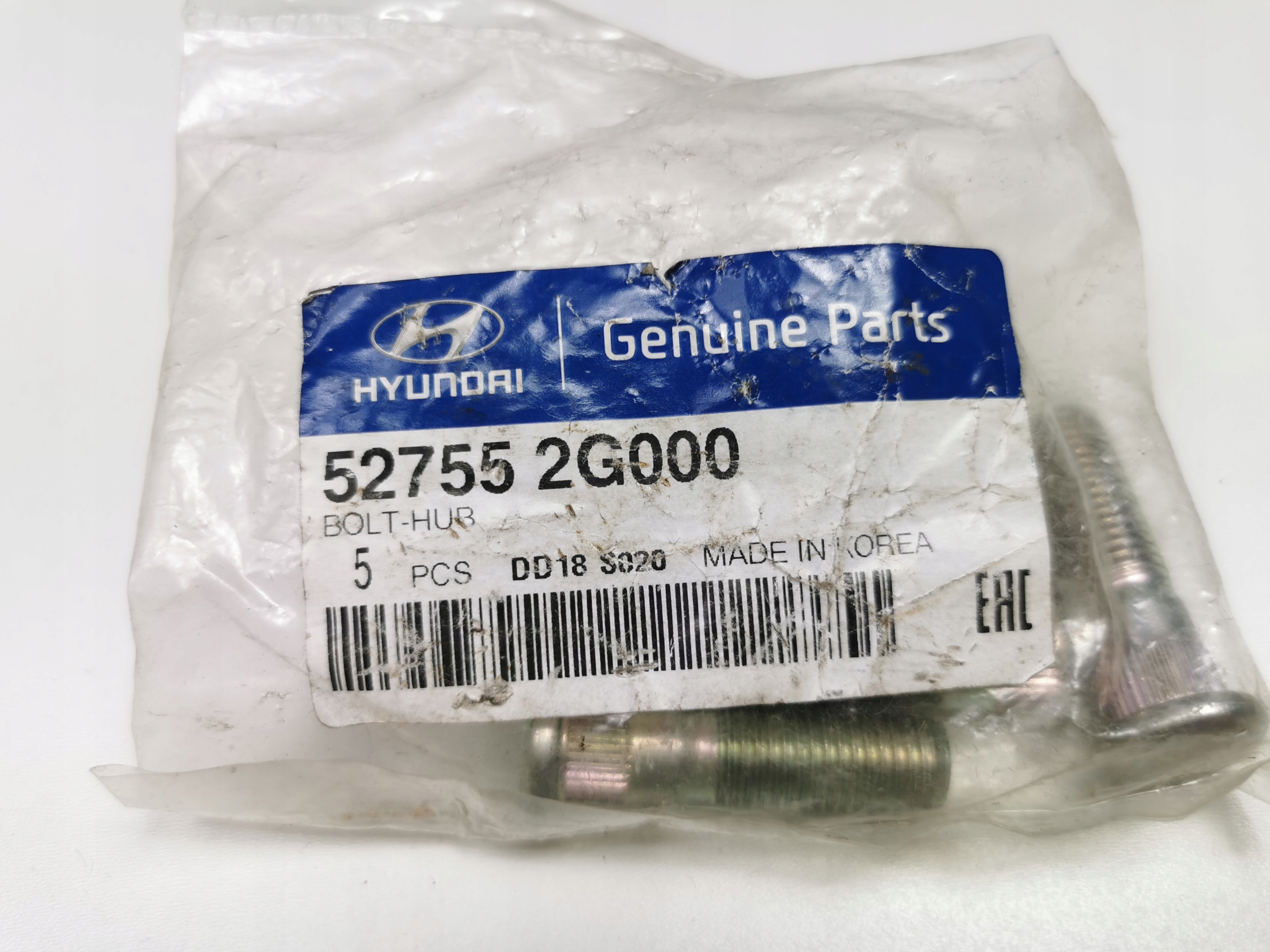 Navbolt M12x1,5 Hyundai/Kia OE 527552G000 - Bilde 3