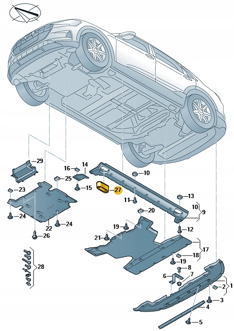 Jekkfeste til Audi e-tron OE 4KE802847B - Bilde 2