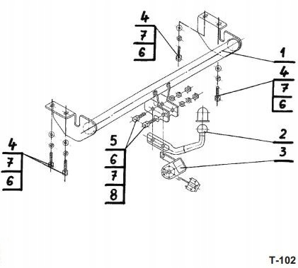 Tilhengerfeste TOYOTA Avensis T25 2003-2009 13PIN - Bilde 2