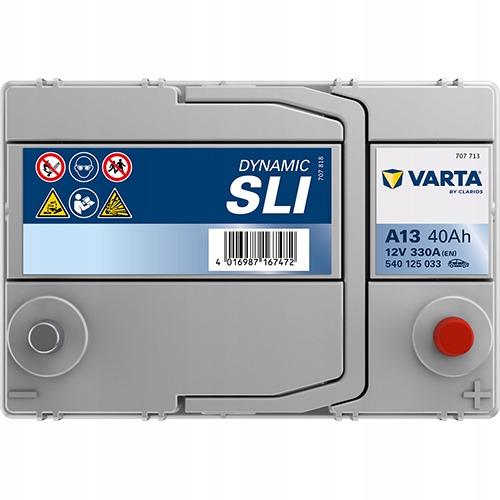 Varta 12V 40AH 330A bilbatteri - Bilde 2