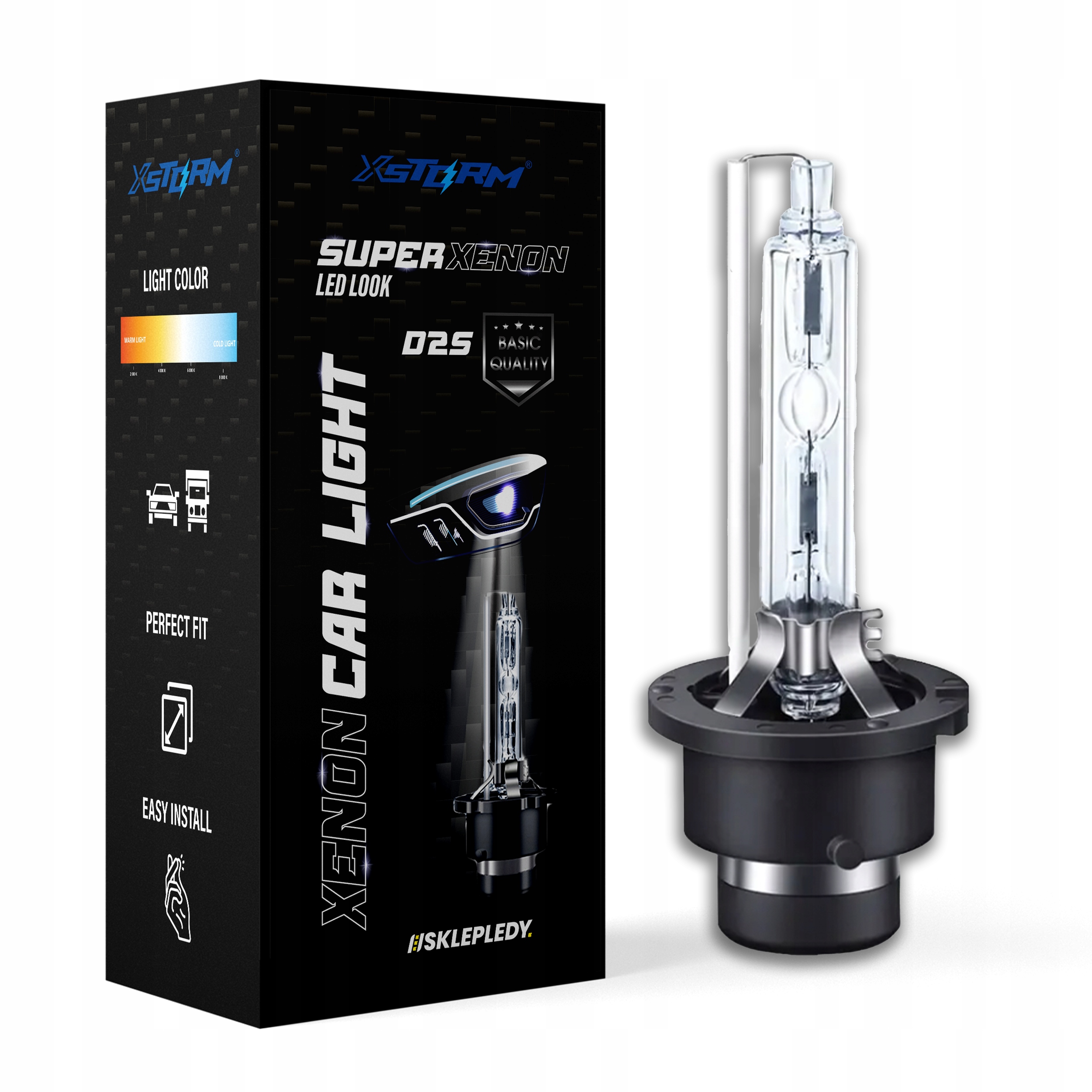 D2S Xenon HID-pære XSTORM 6000K Xenon White 63217160806