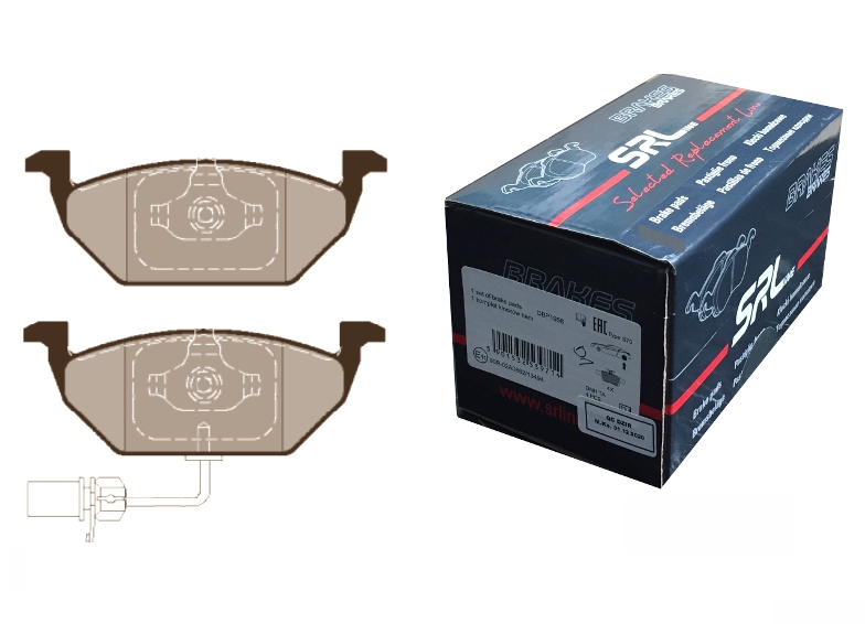 Foran bremseklosser Skoda Octavia 1K0698151F