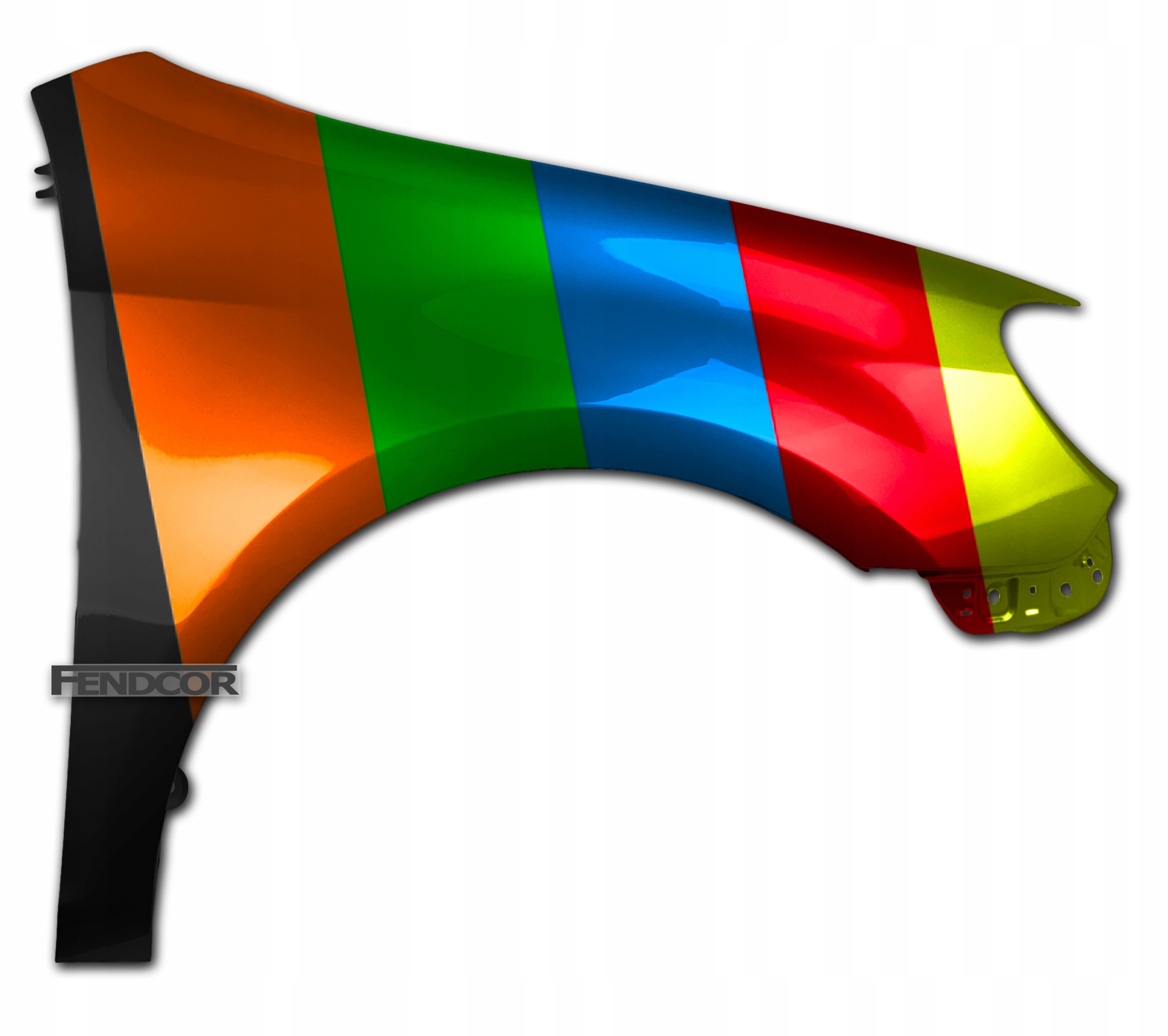 Høyre skjerm Toyota Auris E18 5381102340 med lakkering