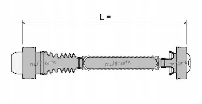 Drivaksel foran Jeep Commander 52853417AC - Bilde 2
