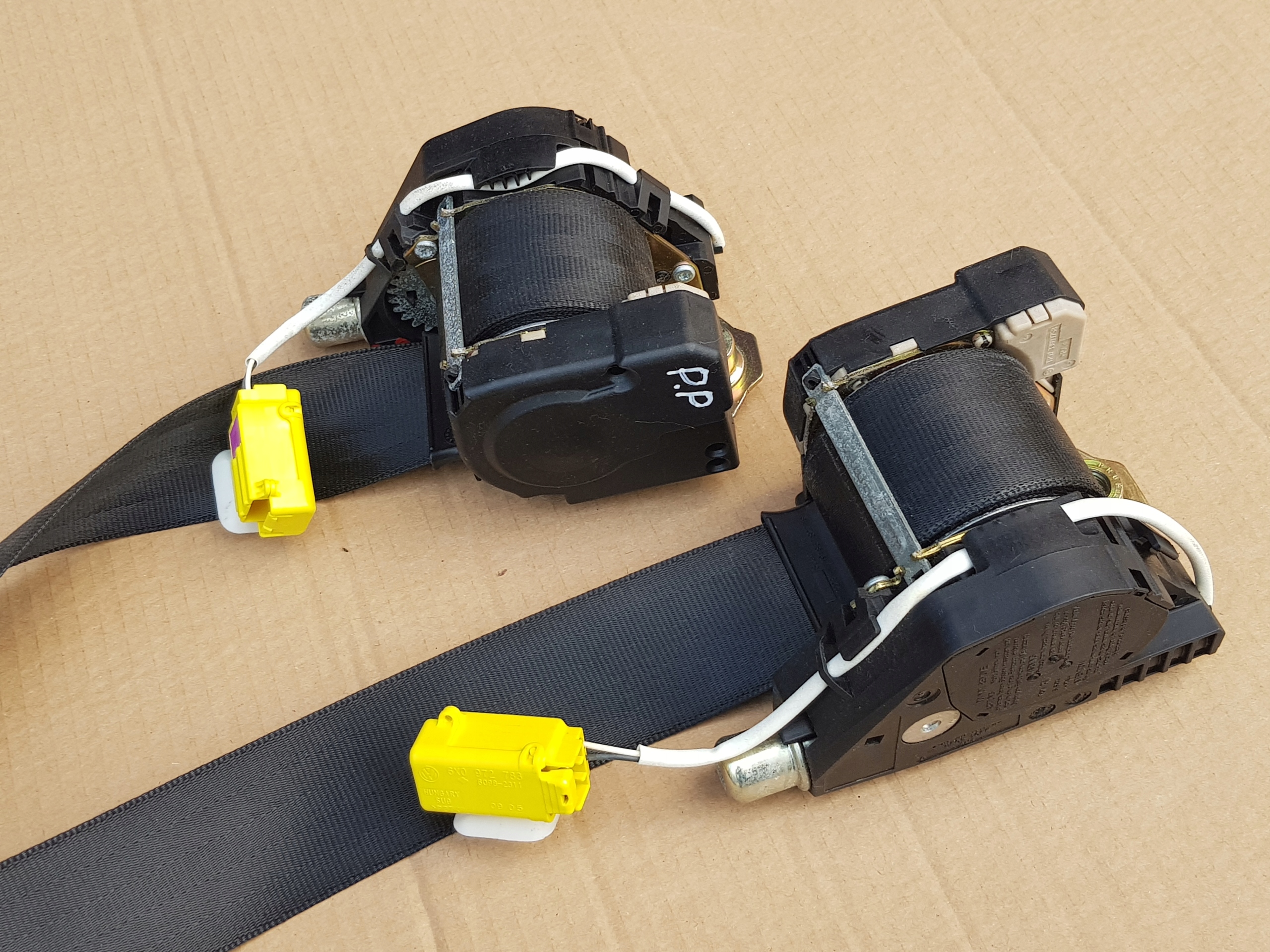 Komplett sett setebelte foran VW TOURAN venstre + høyre - Bilde 6