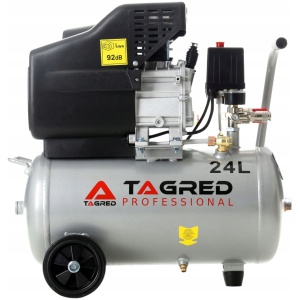 Luftkompressor 24L oljesmurt effektiv 9bar 3,4KM 300L/min solid kvalitet