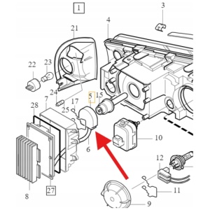Xenon tenningsmodul Volvo XC90 OE 30655898