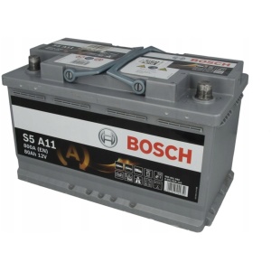 BOSCH bilbatteri AGM 80 Ah 800 A P+
