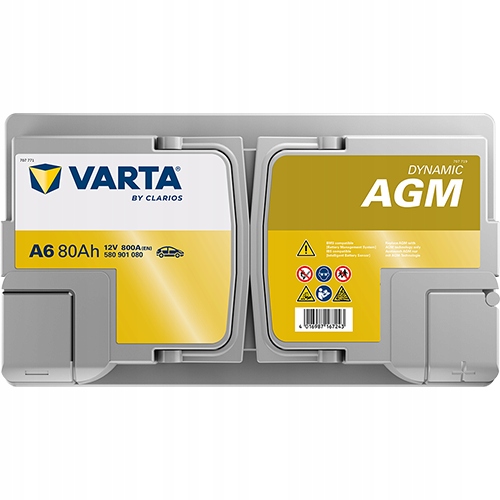 Bilbatteri VARTA SILVER A6 AGM 80AH 800A F21 - Bilde 3