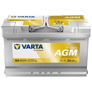 Bilbatteri VARTA SILVER A6 AGM 80AH 800A F21