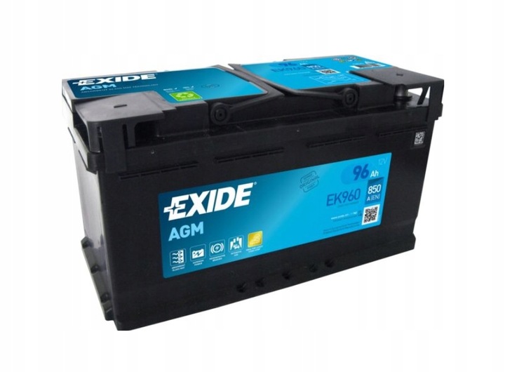 Exide AGM EK960 12V 96Ah bilbatteri - Bilde 3