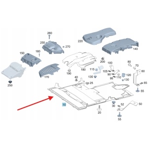 Bunnplate Mercedes Vito W447 OE A4475200122