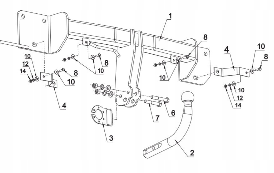 Tilhengerfeste BMW 1 E81/E87 04-11 13-pins modul - Bilde 2