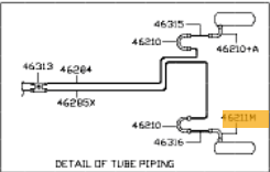 Venstre bak bremsewire Nissan X-Trail 46210JG013 - Bilde 2