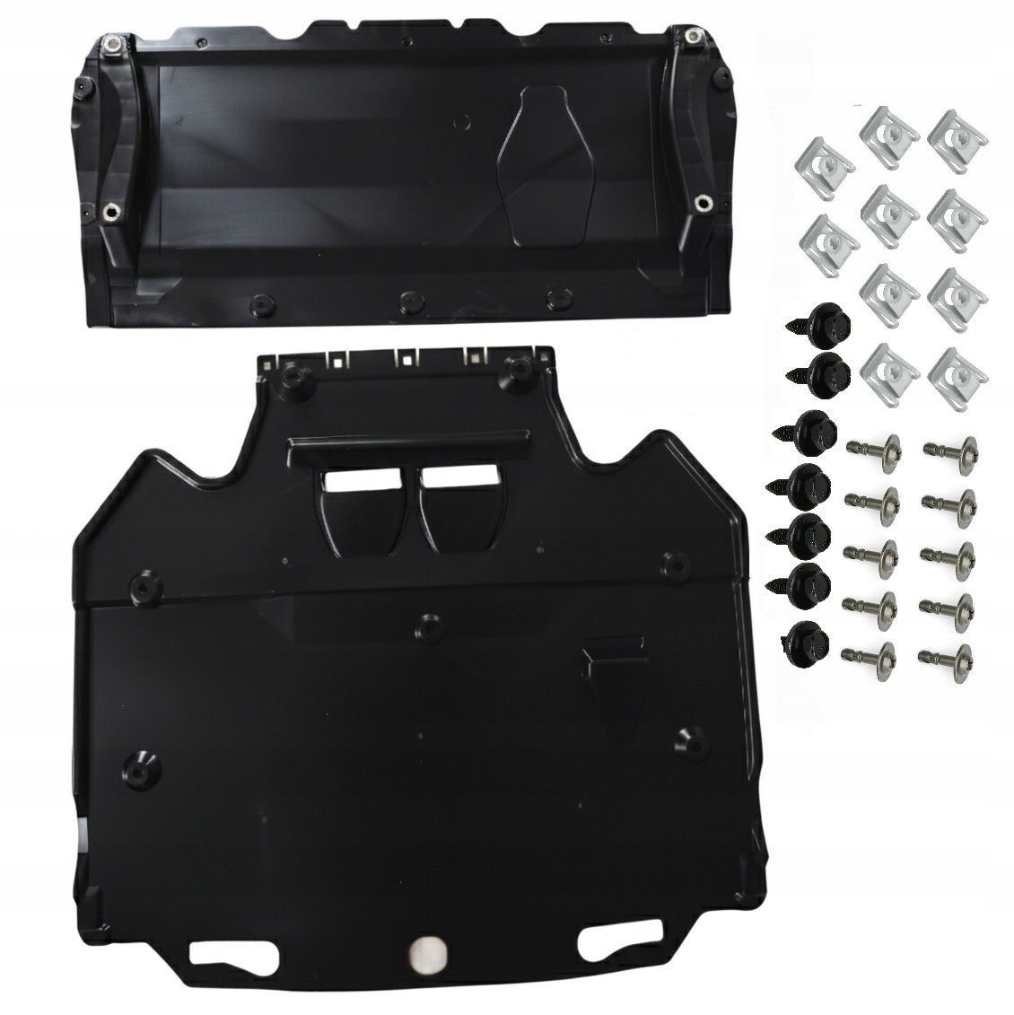 Beskyttelsesplate under motor og girkasse + monteringsklips til Audi A6 4G0863822C