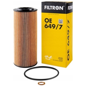 FILTRON oljefilter innsats BMW 3 E90/E91 320d 649/7OE 12328113707 main