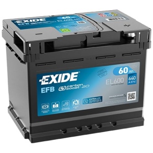 Exide Start-Stop EFB bilbatteri 12V 60Ah 640A EL600 P+ 5600VF 16077579667 main